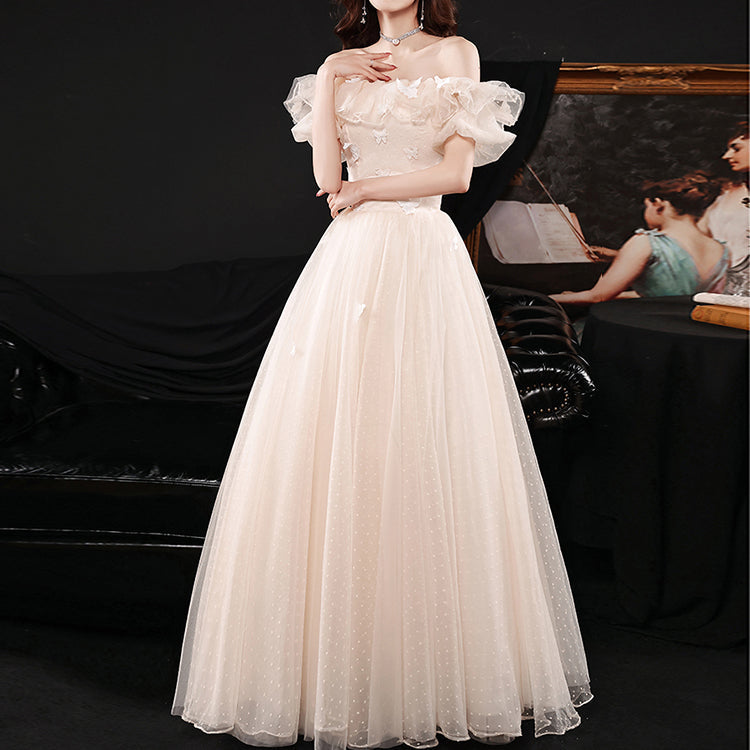 #30076 OFF SHOULDER EVENING DRESS