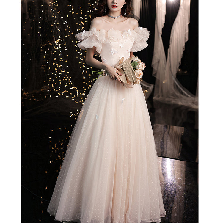 #30076 OFF SHOULDER EVENING DRESS