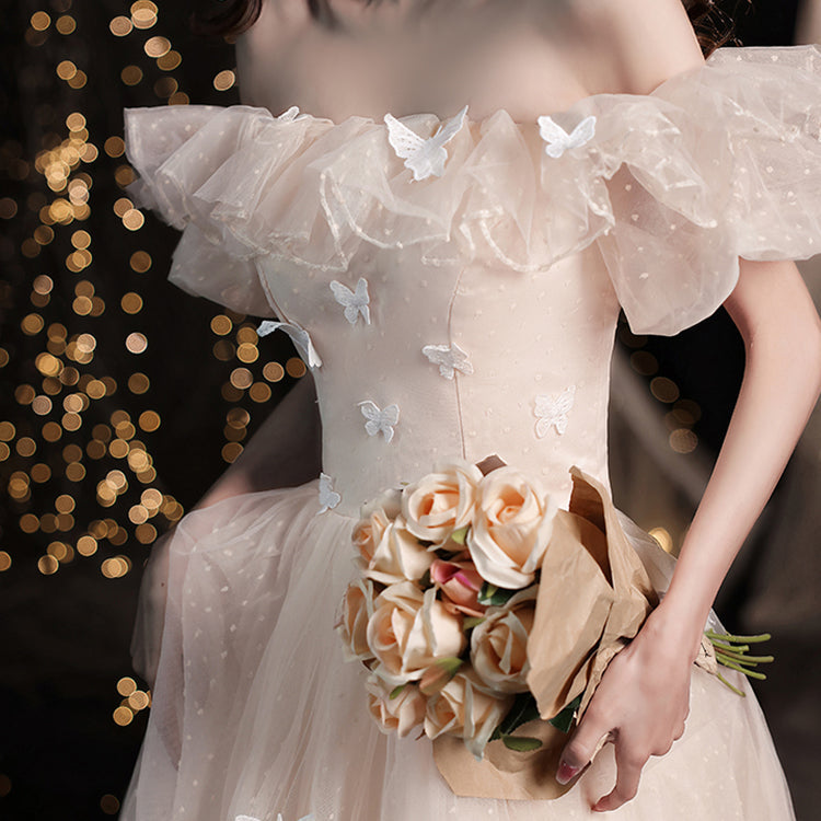 #30076 OFF SHOULDER EVENING DRESS