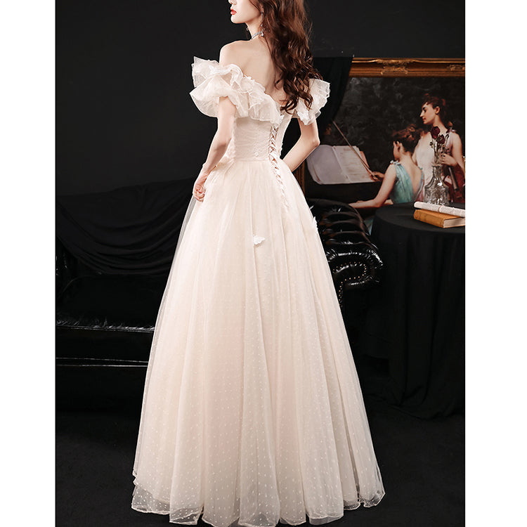 #30076 OFF SHOULDER EVENING DRESS