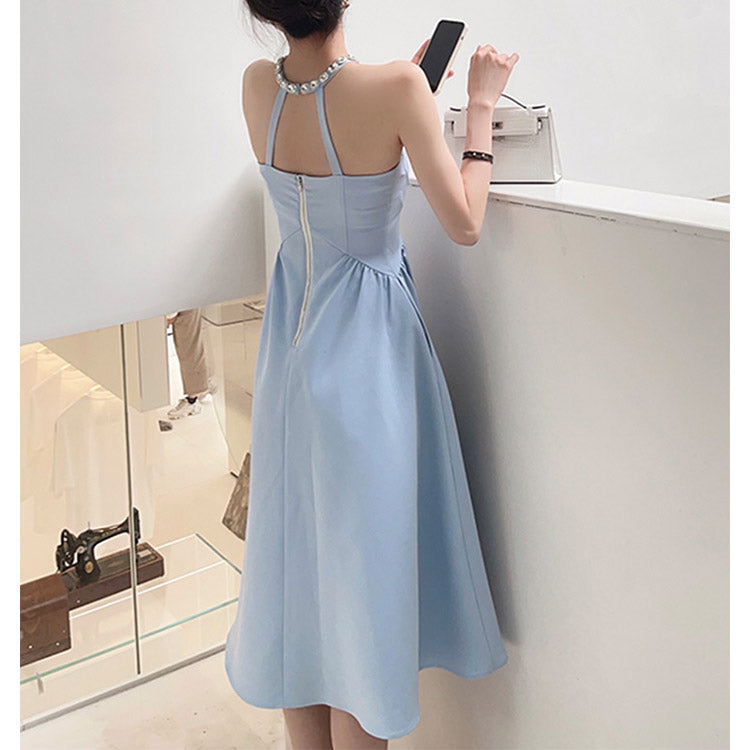 #5160 Diamond suspender dress