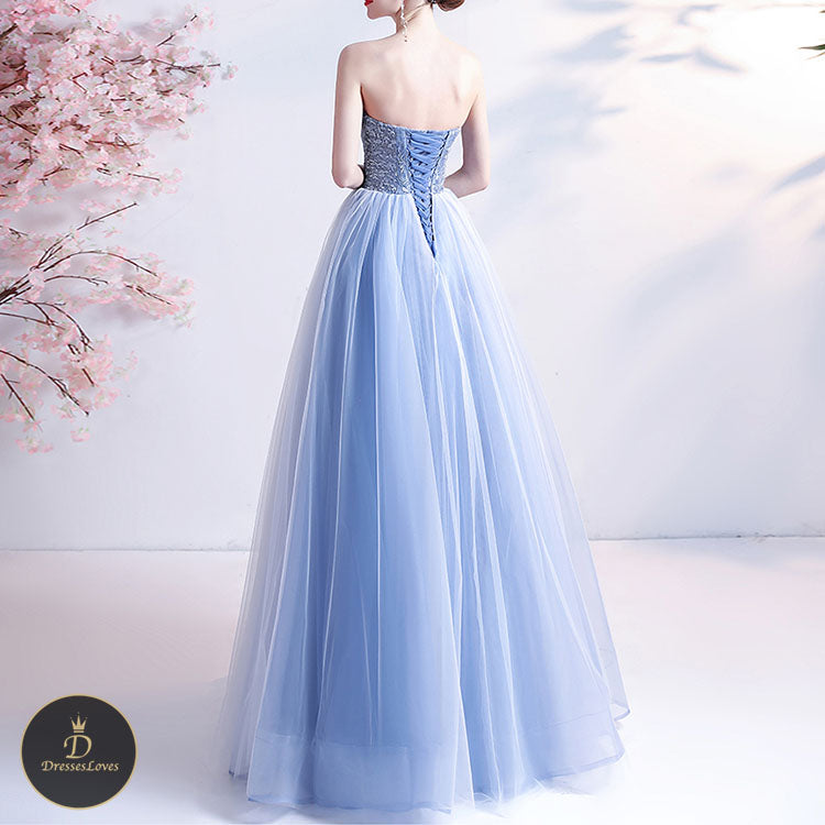 #5315 Bandeau evening dress