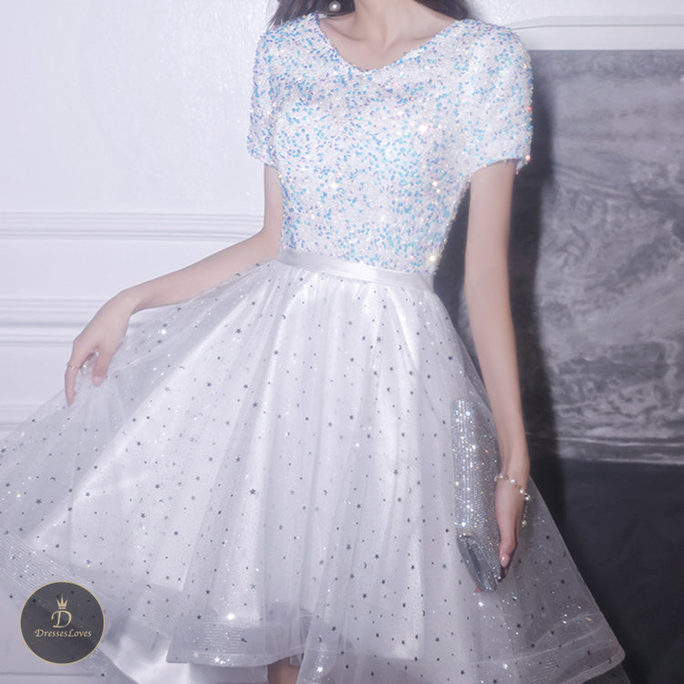 #5323 Sequins evening dress