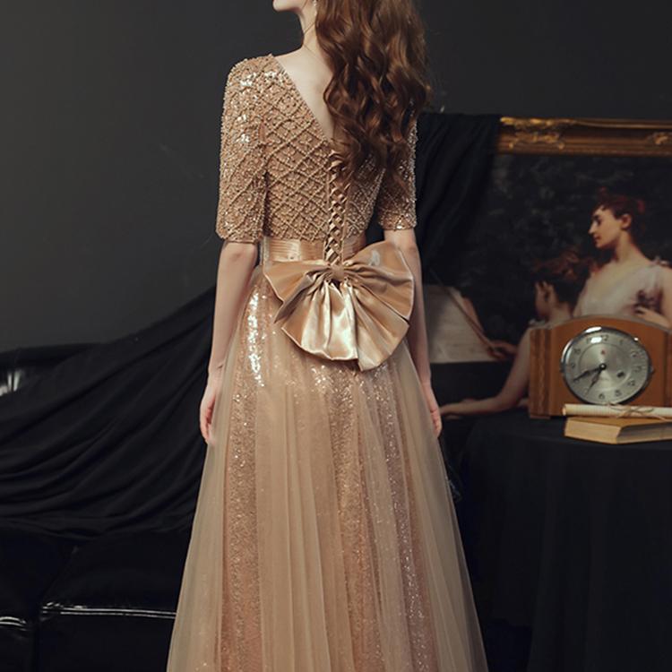 #60072 Handmade Beaded Evening Dress