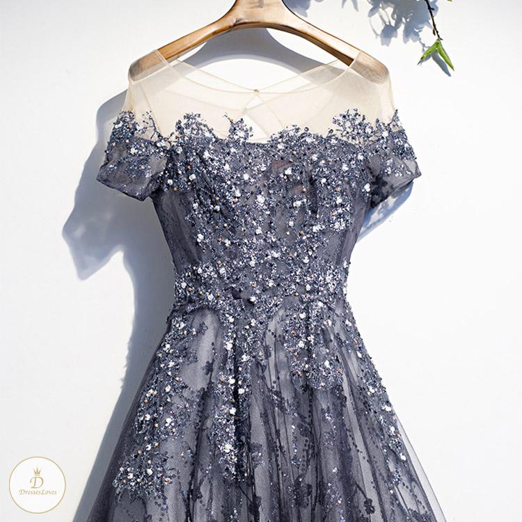 #7187 SEQUINED EVENING DRESSES