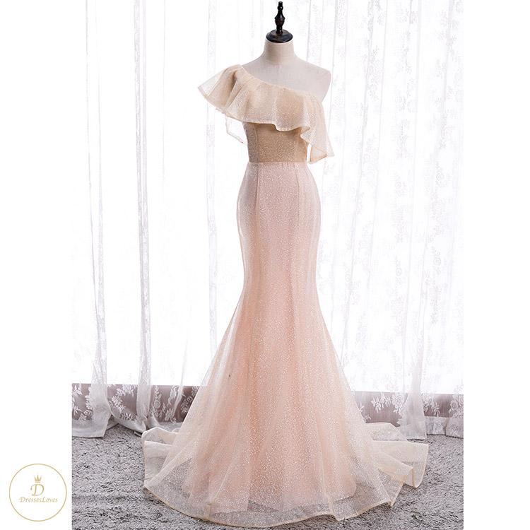 #7191 ONE SHOULDER EVENING DRESSES