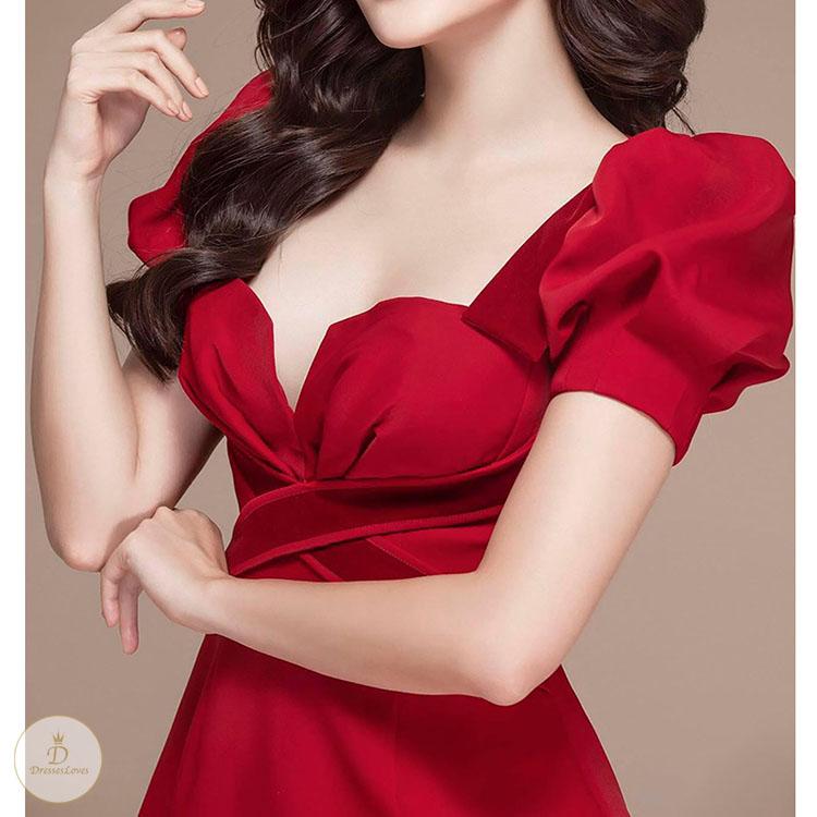 #7248 Vintage-Kleid mit hoher Taille