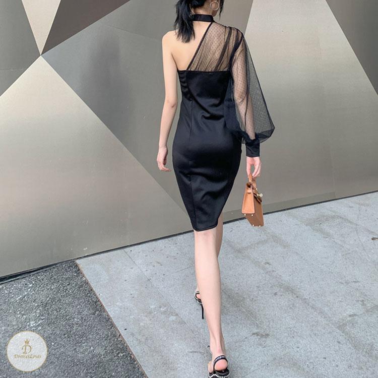 #7283 STITCHING DRESS