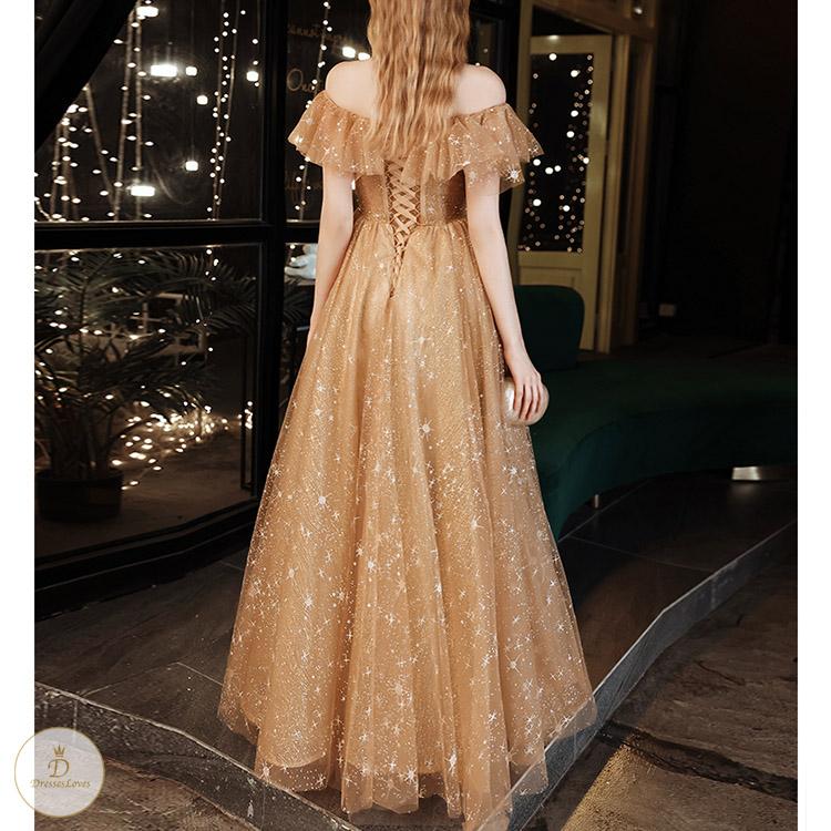 #7301 OFF-SHOULDER-ABENDKLEID