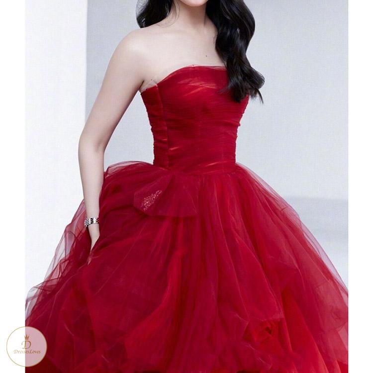 #7335 ऑफ शोल्डर स्विंग इवनिंग ड्रेस