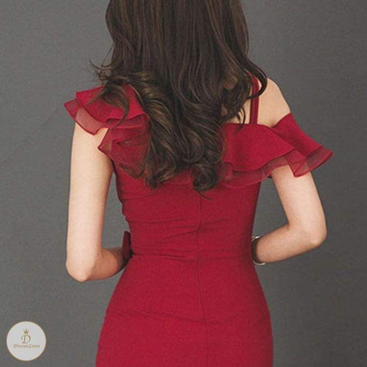 #7355 SLING-KLEID MIT LOTUSÄRMELN