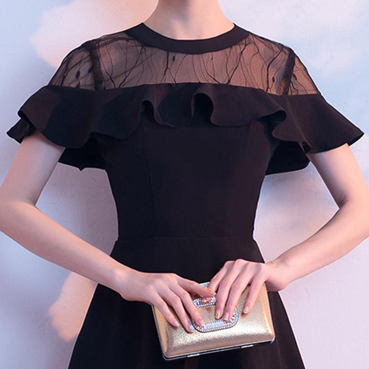 #7422 सेमी-पारगम्य रफ़ल ड्रेस