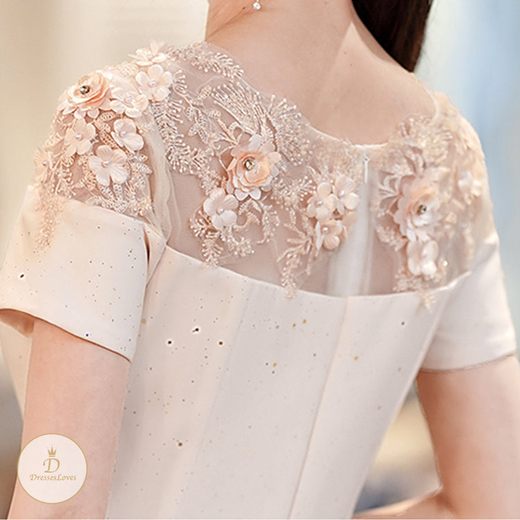 #7560 LACE EVENING DRESS