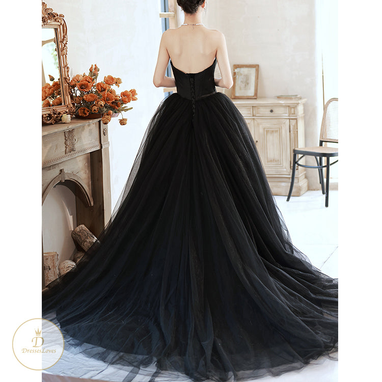 7667 BANDEAU WRAP EVENING DRESS