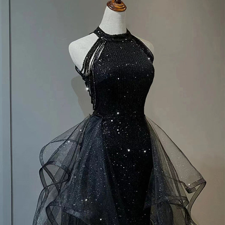 #7748 HALTERNECK PROM DRESS