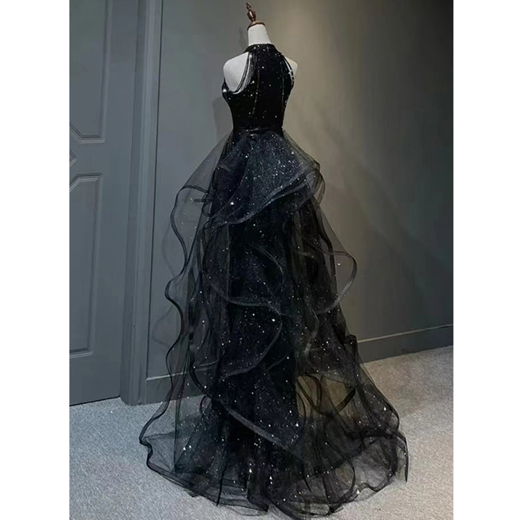 #7748 HALTERNECK PROM DRESS