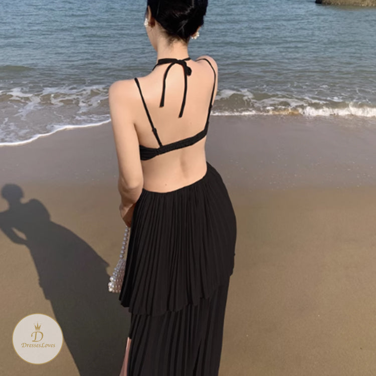 #7770 IRREGULAR SLING DRESS