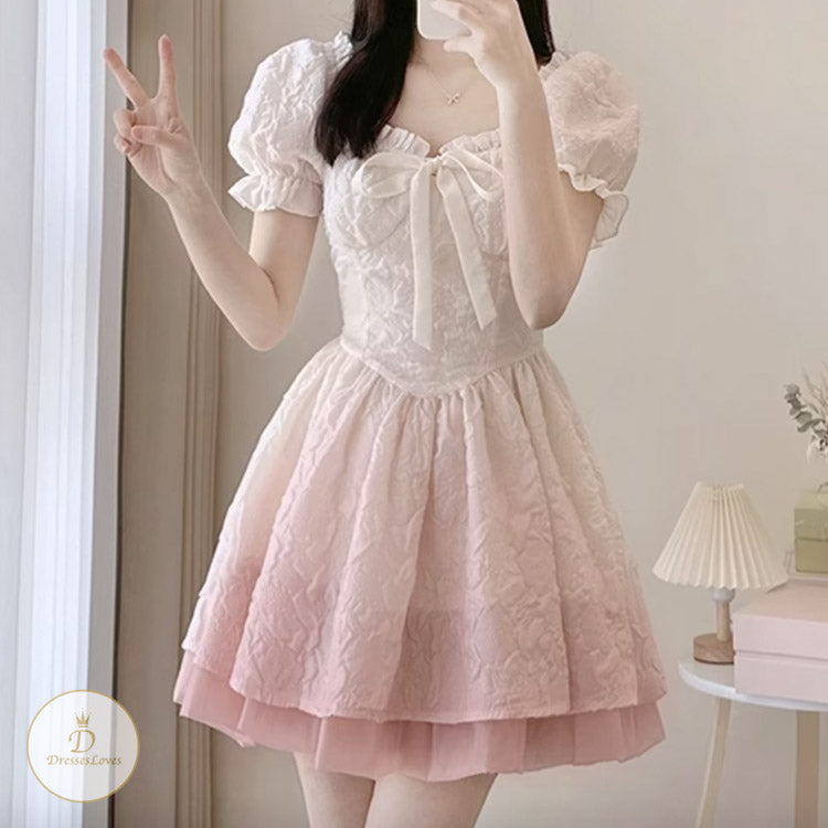 #7784 GRADIENT COLOR DRESS