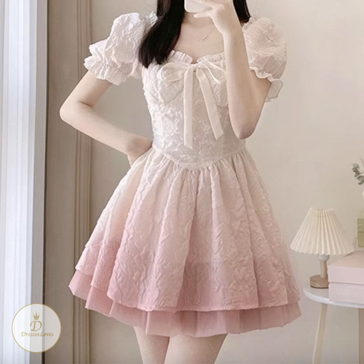 #7784 GRADIENT COLOR DRESS