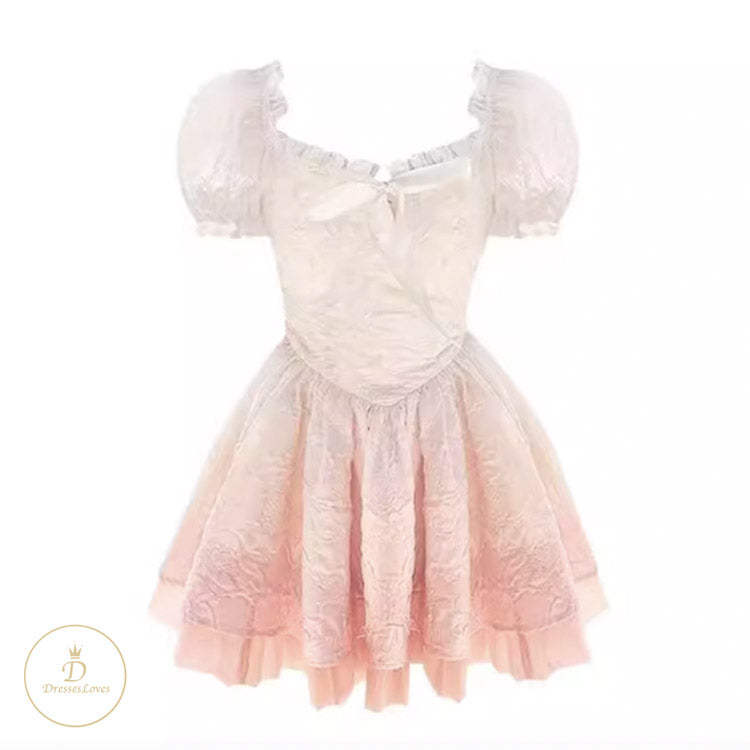 #7784 GRADIENT COLOR DRESS