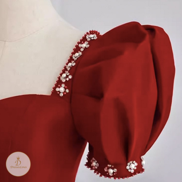 #7789 WITH BEADS EVENING DRESS