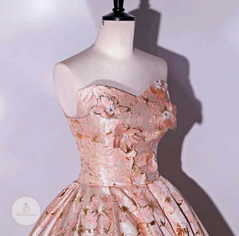 #7823 BANDEAU EVENING DRESS