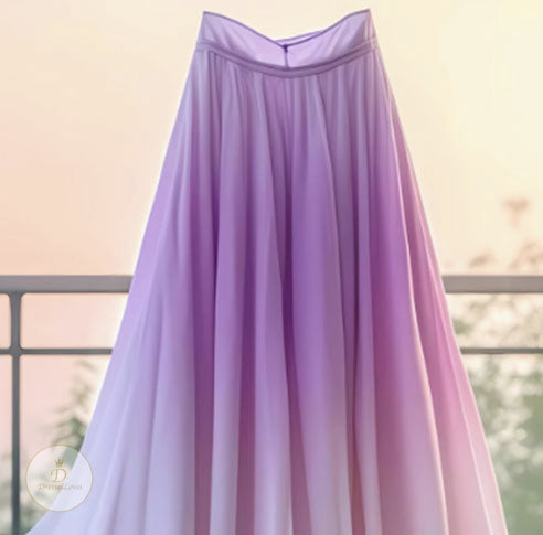 #7827 GRADIENT LAYERED SKIRT
