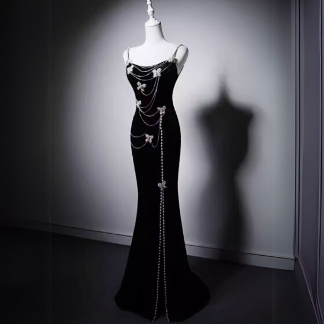 #7892 STRAPPY MERMAID SLIP DRESS EVENING GOWN