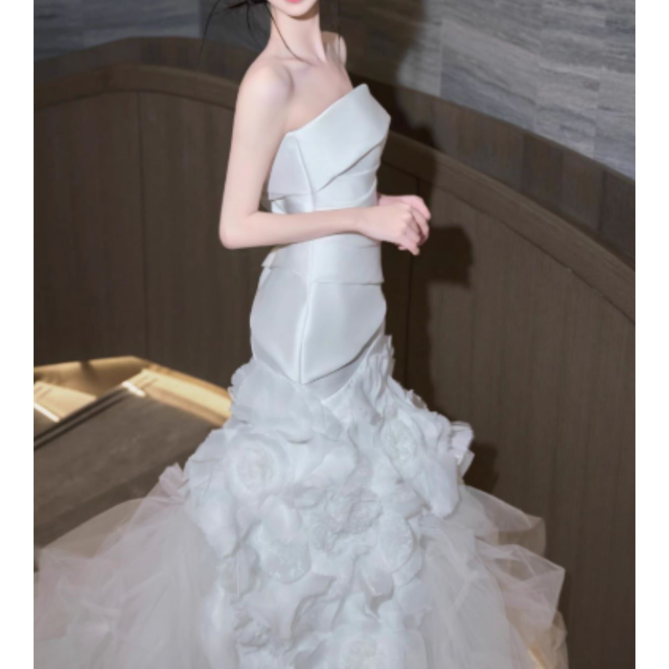 #7941 LUXURY CHIC STRAPLESS EVENING DRESS