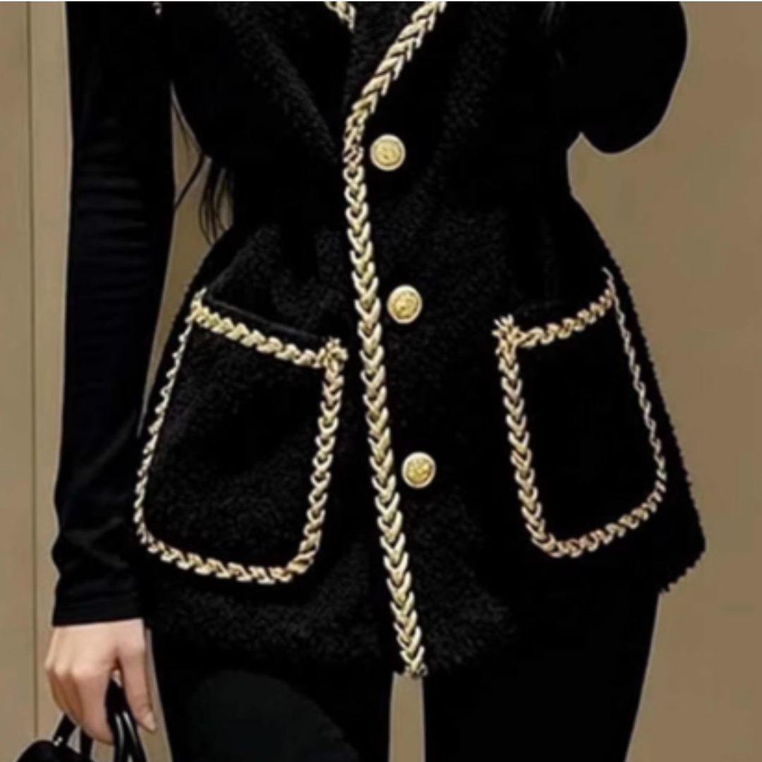 ELEGANT UNIQUE LAYERED VEST #7964