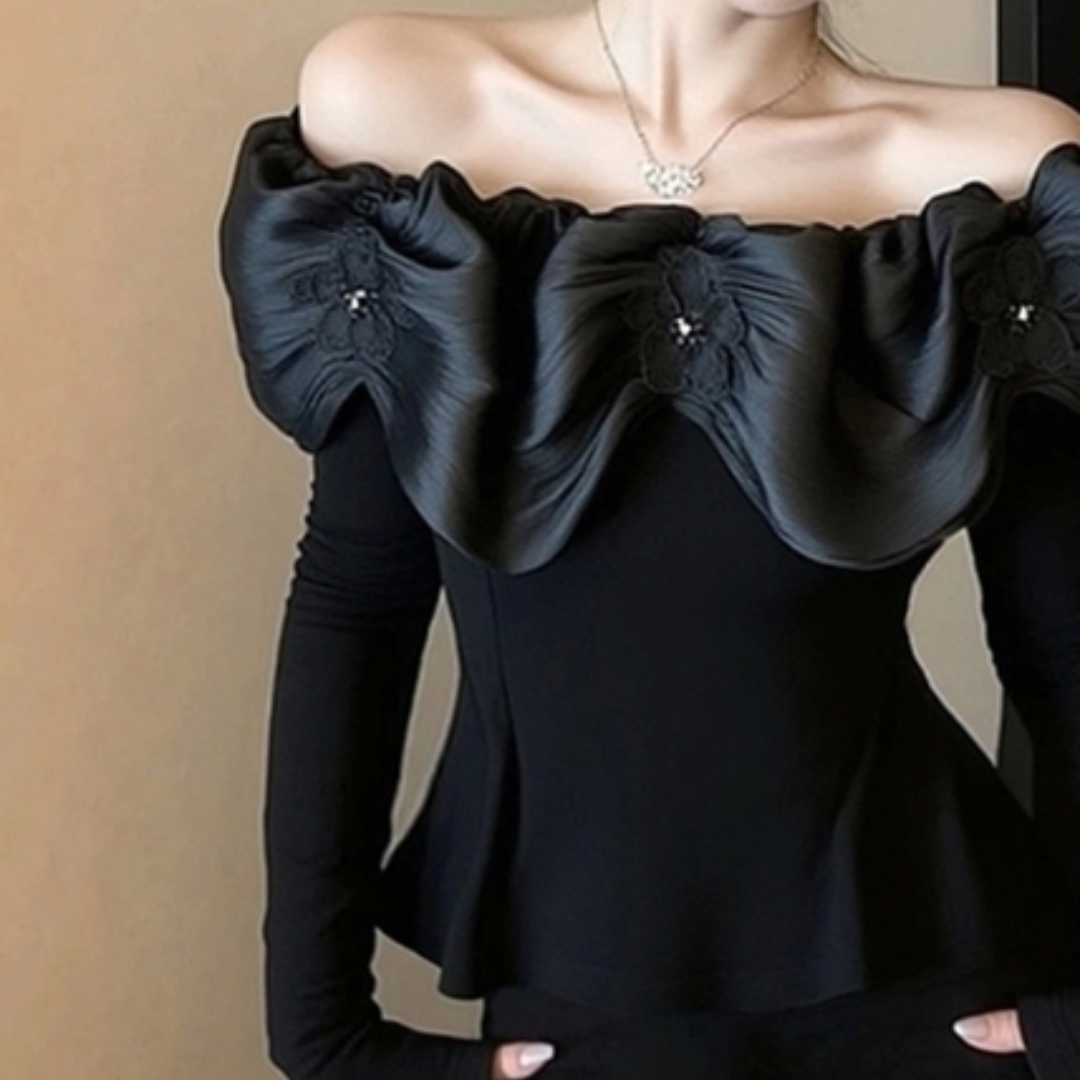 OFF-THE-SHOULDER TOP #7971