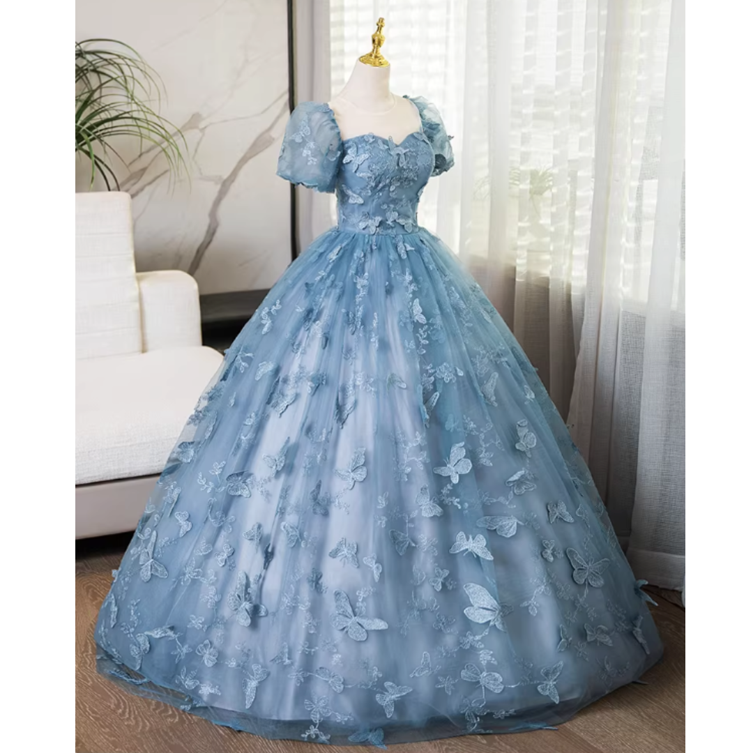 LUXURY BOW EVENING DRESS #7978