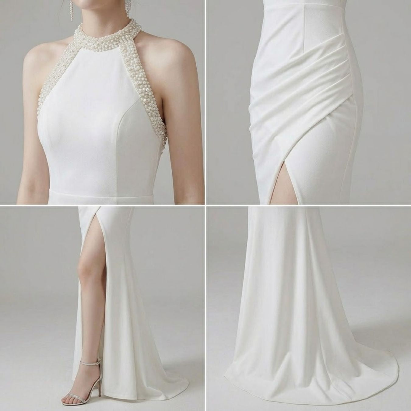 #5353 HALTERNECK EVENING DRESS