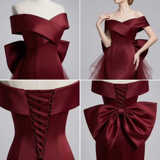 #7750 ONE SHOULDER EVENING DRESS