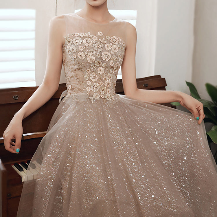 #30078 EMBROIDERY EVENING DRESS