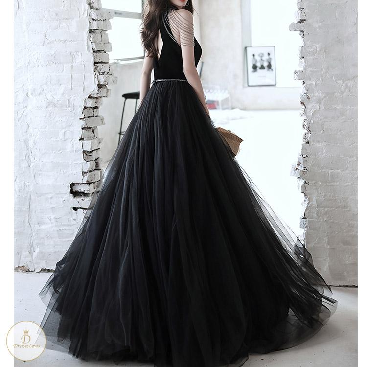 #7303 FRINGE EVENING  DRESS