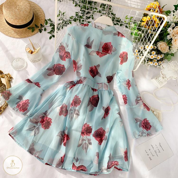 #7319 FLORAL PRINT DRESS