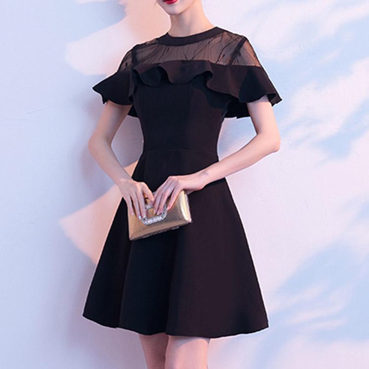 #7422 SEMI-PERMEABLE RUFFLE DRESS