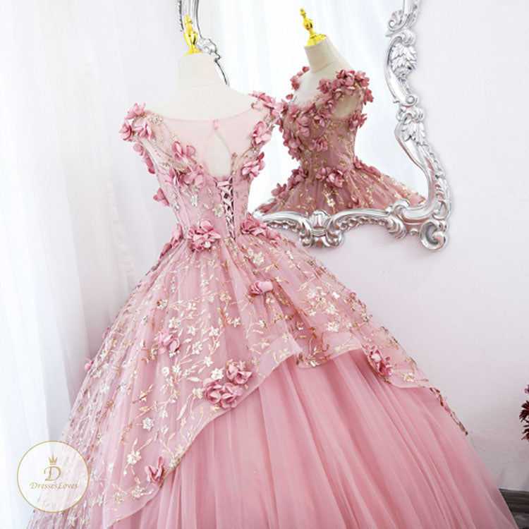 #7764 EMBROIDERY EVENING PROM DRESS