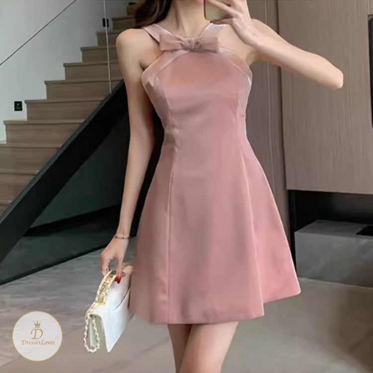 #7787 HALTERNECK DRESS