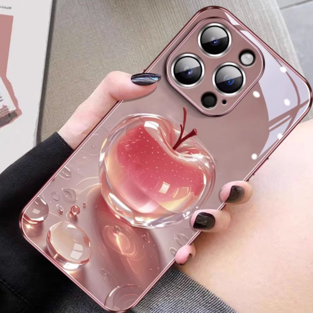 #7905 CRYSTAL APPLE PHONE CASE