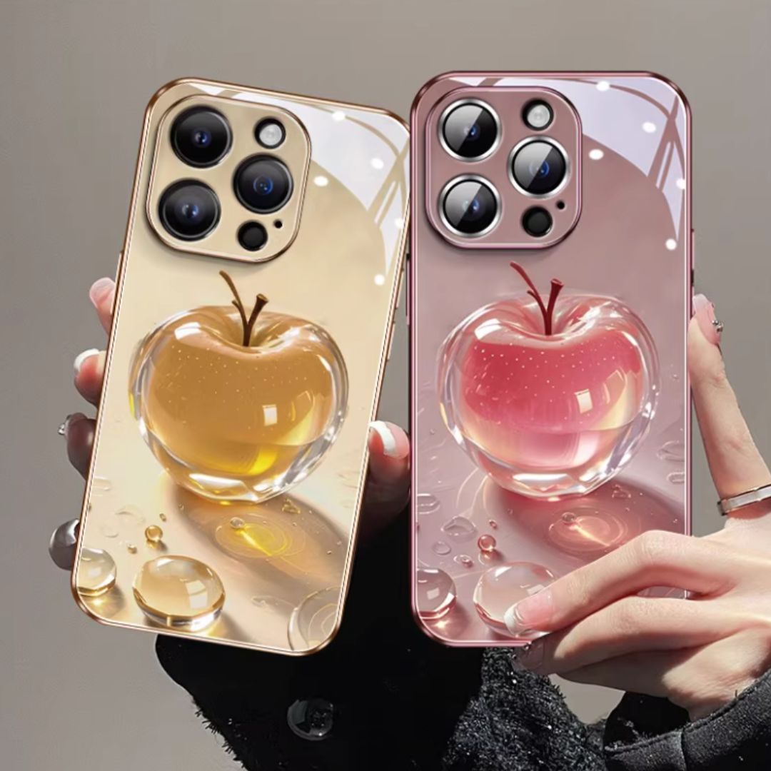 #7905 CRYSTAL APPLE PHONE CASE