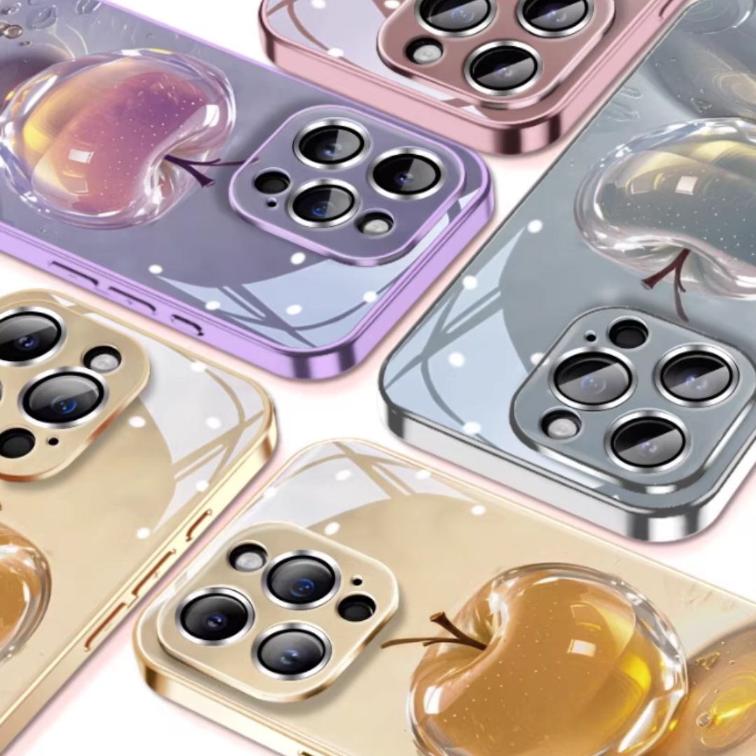#7905 CRYSTAL APPLE PHONE CASE