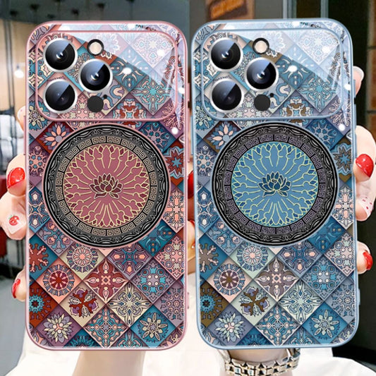 #7908 VINTAGE COLORFUL TOTEM FULL-WRAP SHOCKPROOF PHONE CASE