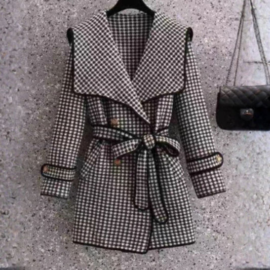 #7952 NAVY COLLAR WOOL JACKET