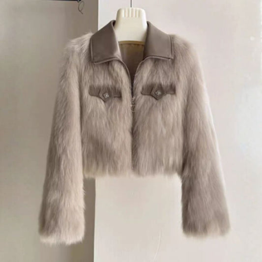 #7955  AUTUMN AND WINTER FUR JACKET