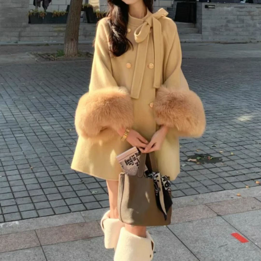 #7956 FUR PATCHWORK JACKET