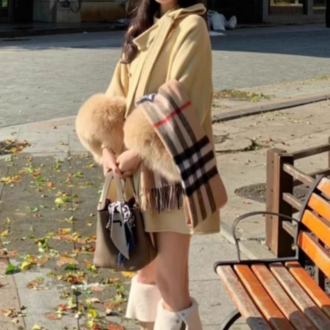 #7956 FUR PATCHWORK JACKET