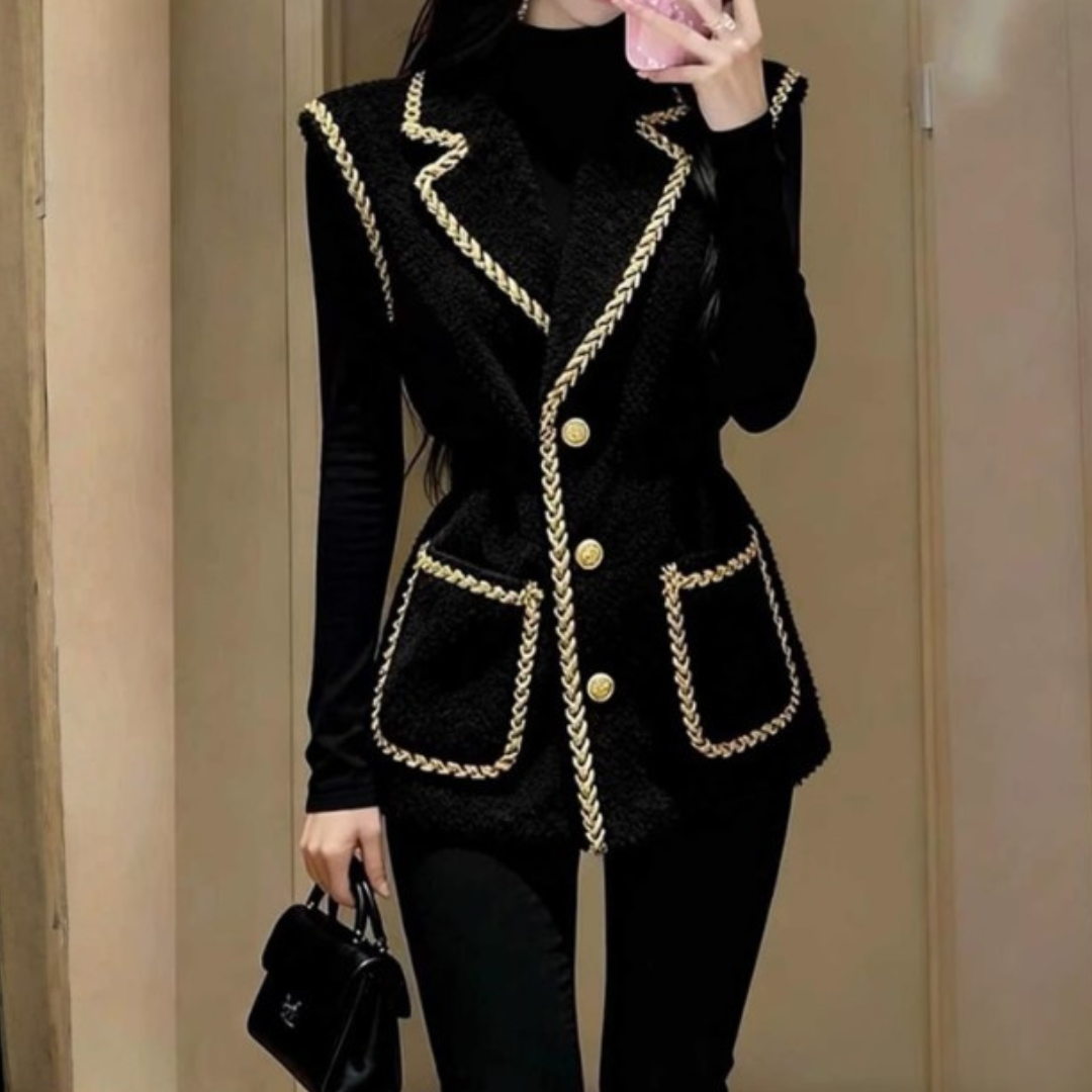 ELEGANT UNIQUE LAYERED VEST #7964