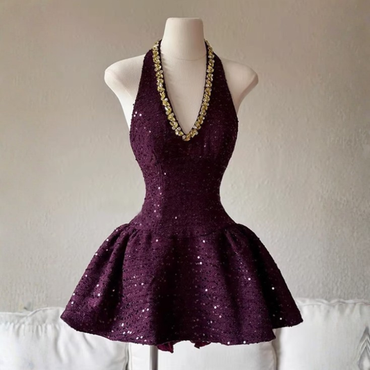 BEADED EMBELLISHED DRESS #7977